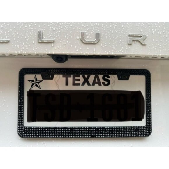 Bling License Plate Frame for Women, 1PCS Sparkly License Plate Frames - Picture 3 of 3